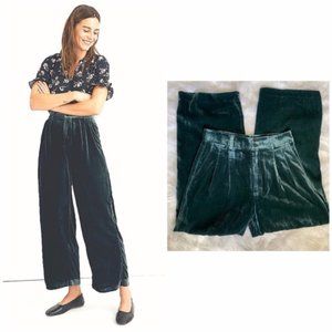 NWT Madewell Green Velvet Trousers